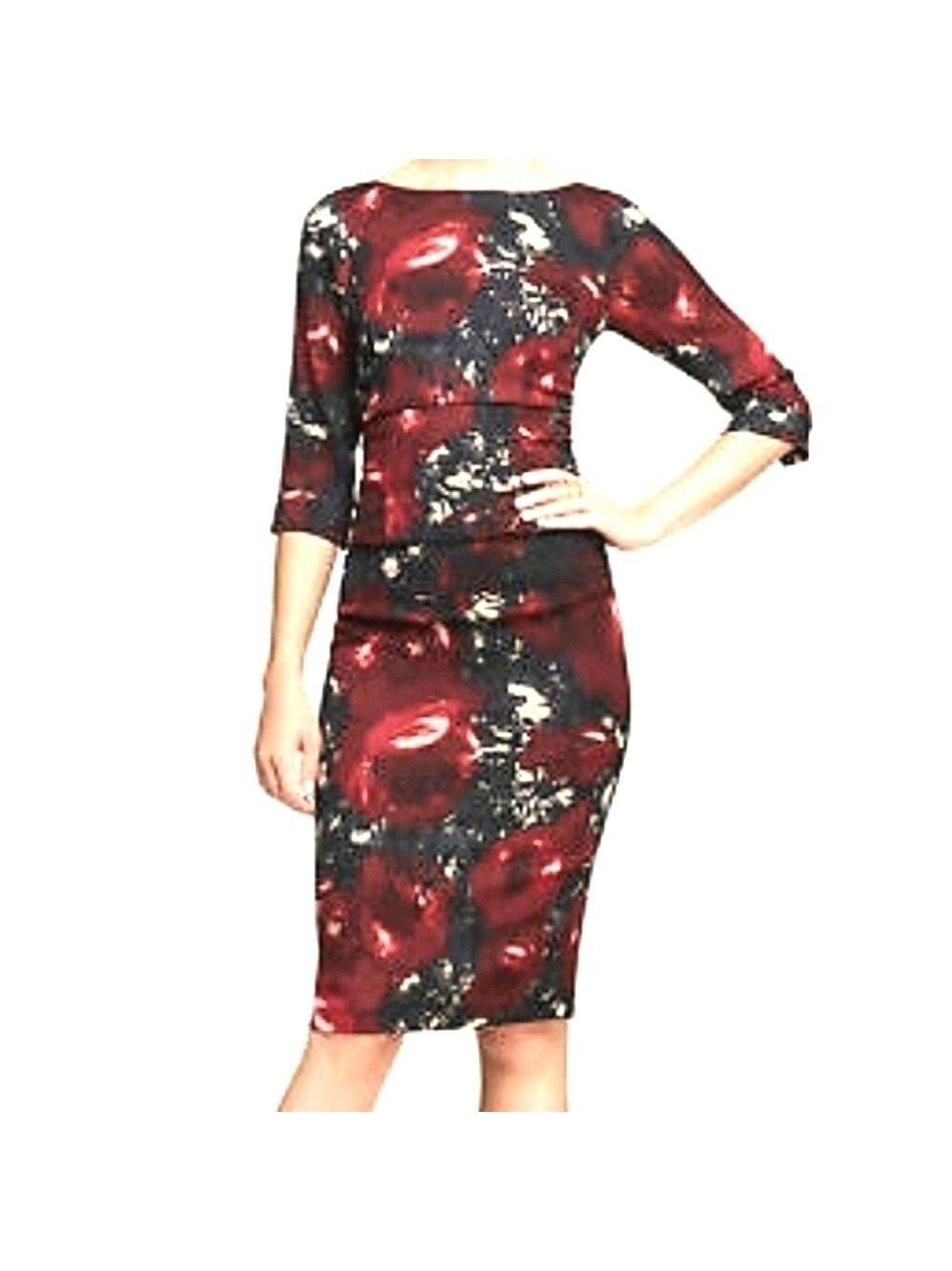 Flora Silk Crepe Watercolor Tracy Reese Rouched Anthropologie Dress